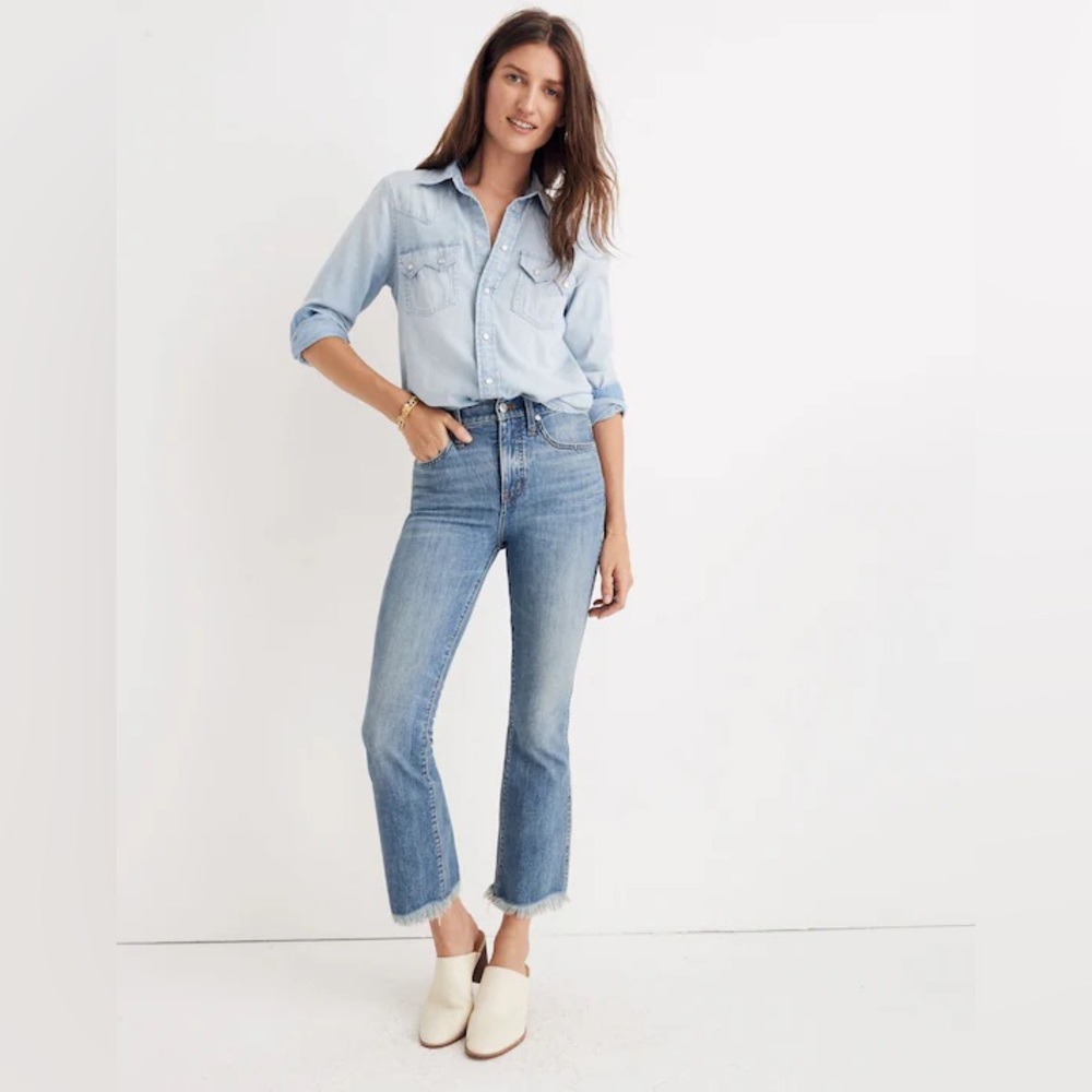 Madewell Petite Cali Demi-Boot Jeans in Comfort Stretch: Eco Edition